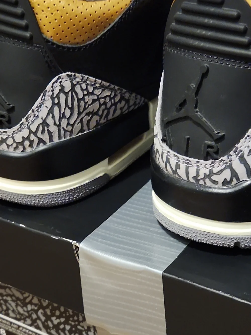 Jordan 3 Cement Gold With Original Box Size 8 Womens 6.5 Mens